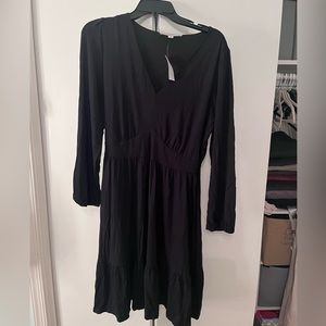 NWT black Loft dress size 10